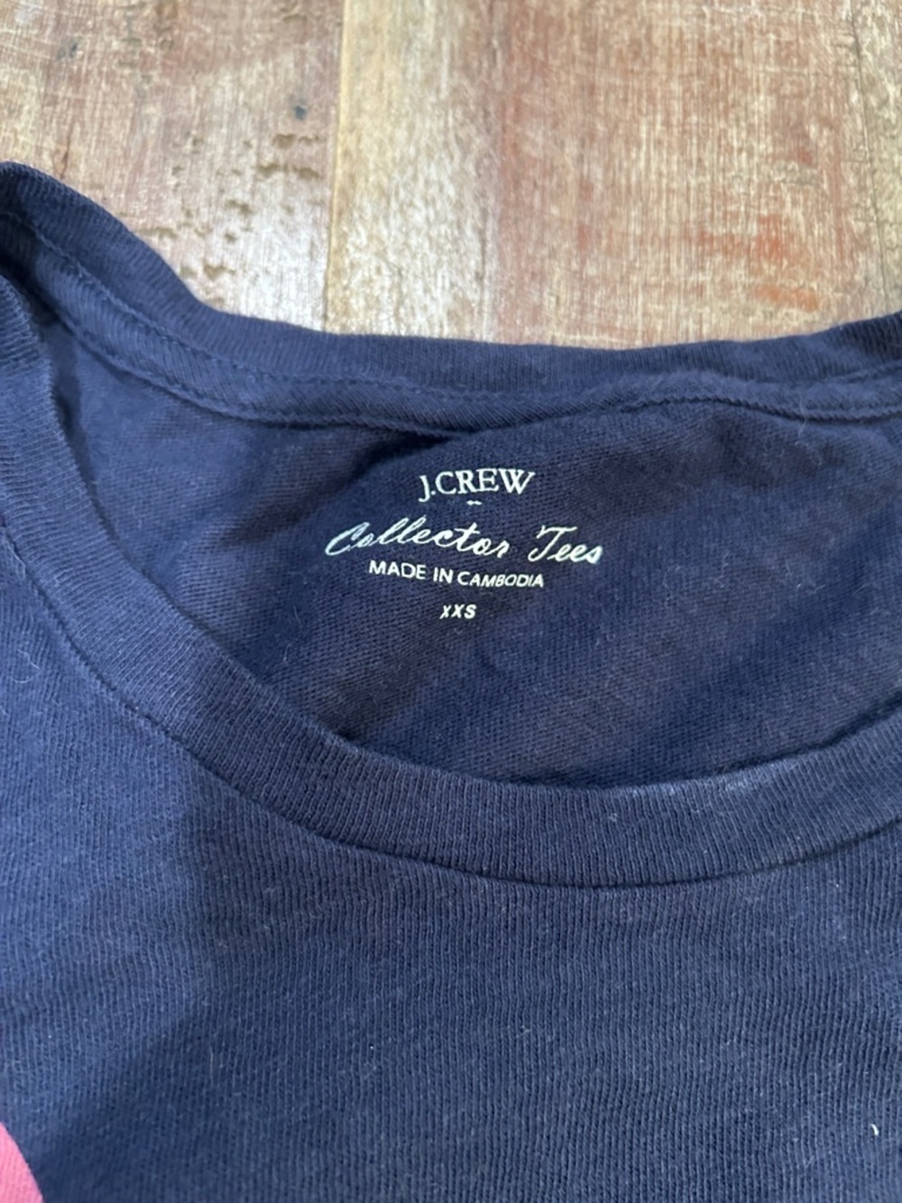 J. Crew Vintage Indigo Wave Cotton Collector Tee - Picture 3 of 5